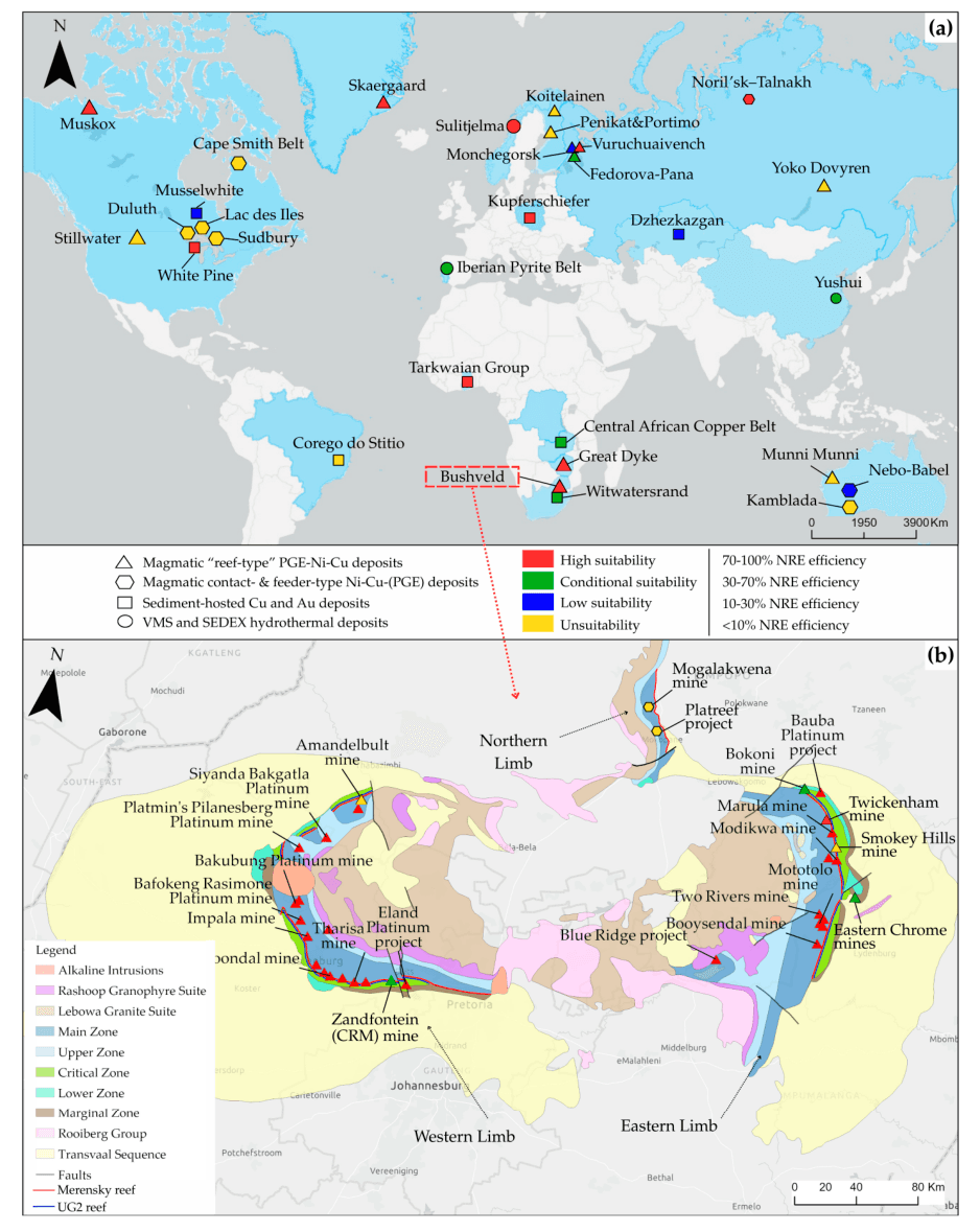 The Suitability of Stratiform Ore Deposits for the Narrow Reef Mining Equipment Method: Geological, Morphological, and Economic Criteria